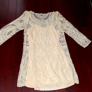 Beautiful, light dress with lace